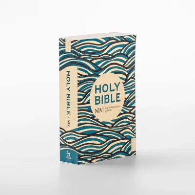 Anglais, Bible, New International Version, brochée, couverture illustrée vagues - NIV Holy Bible