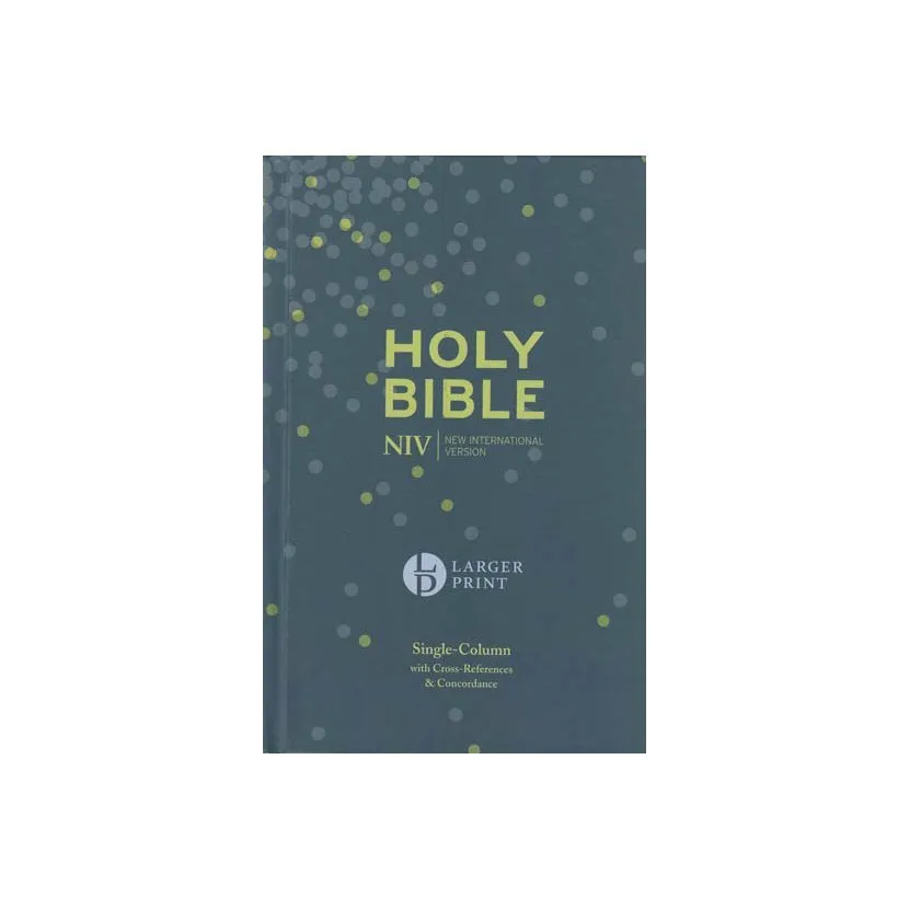 NIV large print Compact Single Column Reference Bible