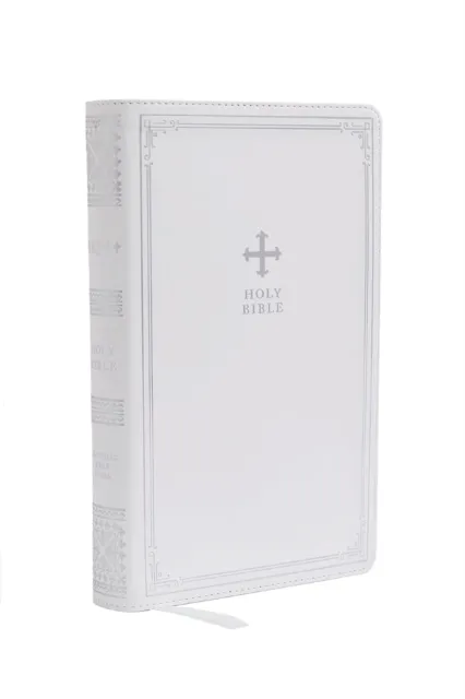 Anglais, Bible New Revised Standard Version catholique, similicuir, blanche