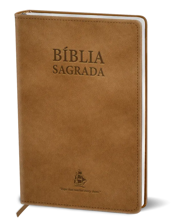 Bible Portugaisl Flexcover Taupe - 	Bíblia Sagrada: Versão Fácil de Ler