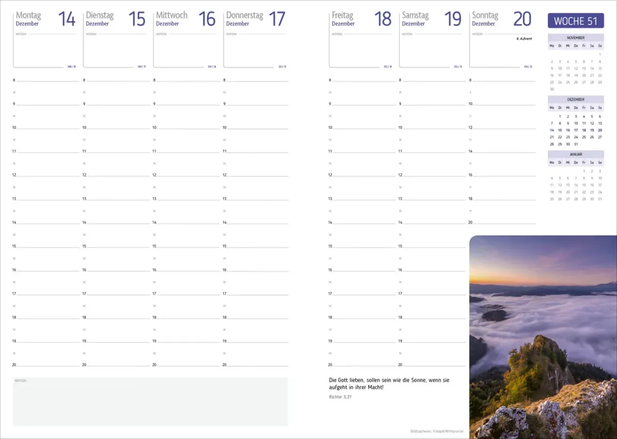 Agenda Für jeden Tag - Taschenagenda