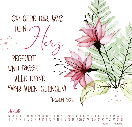 Gesegnet Tag für Tag - Posterkalender