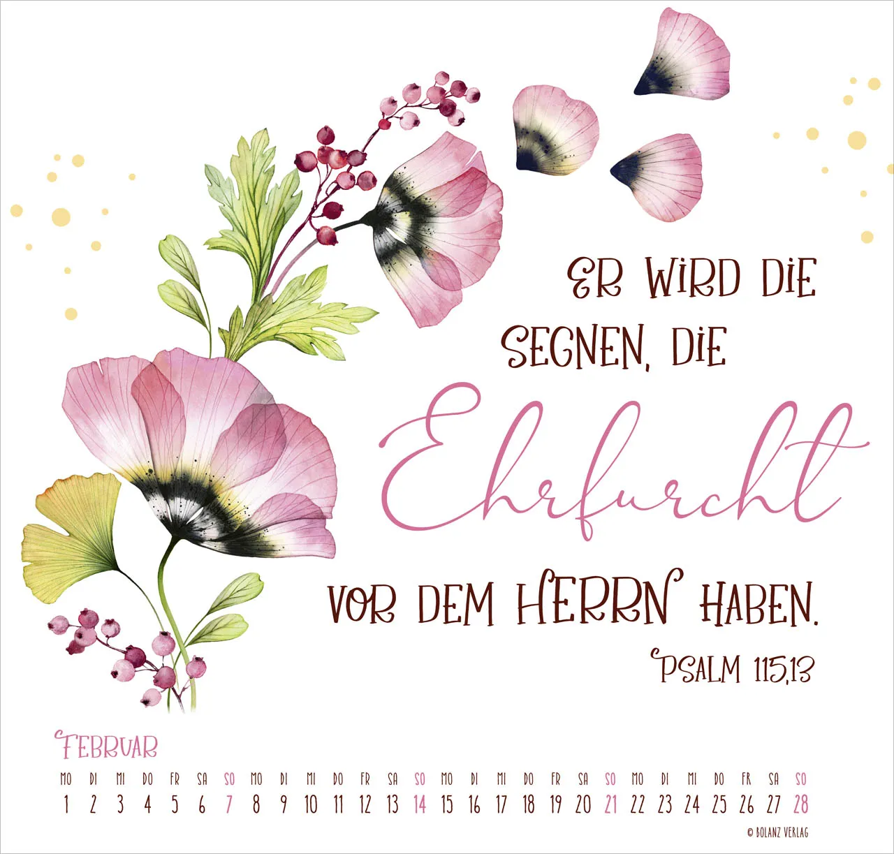 Gesegnet Tag für Tag - Posterkalender