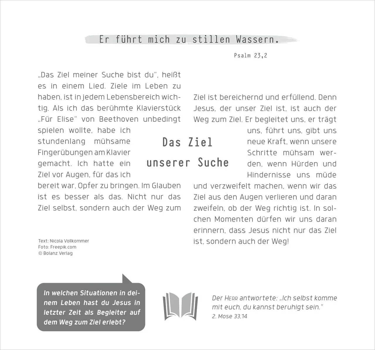 Ich bin der Weg - und die Wahrheit und das Leben, Wandkalender