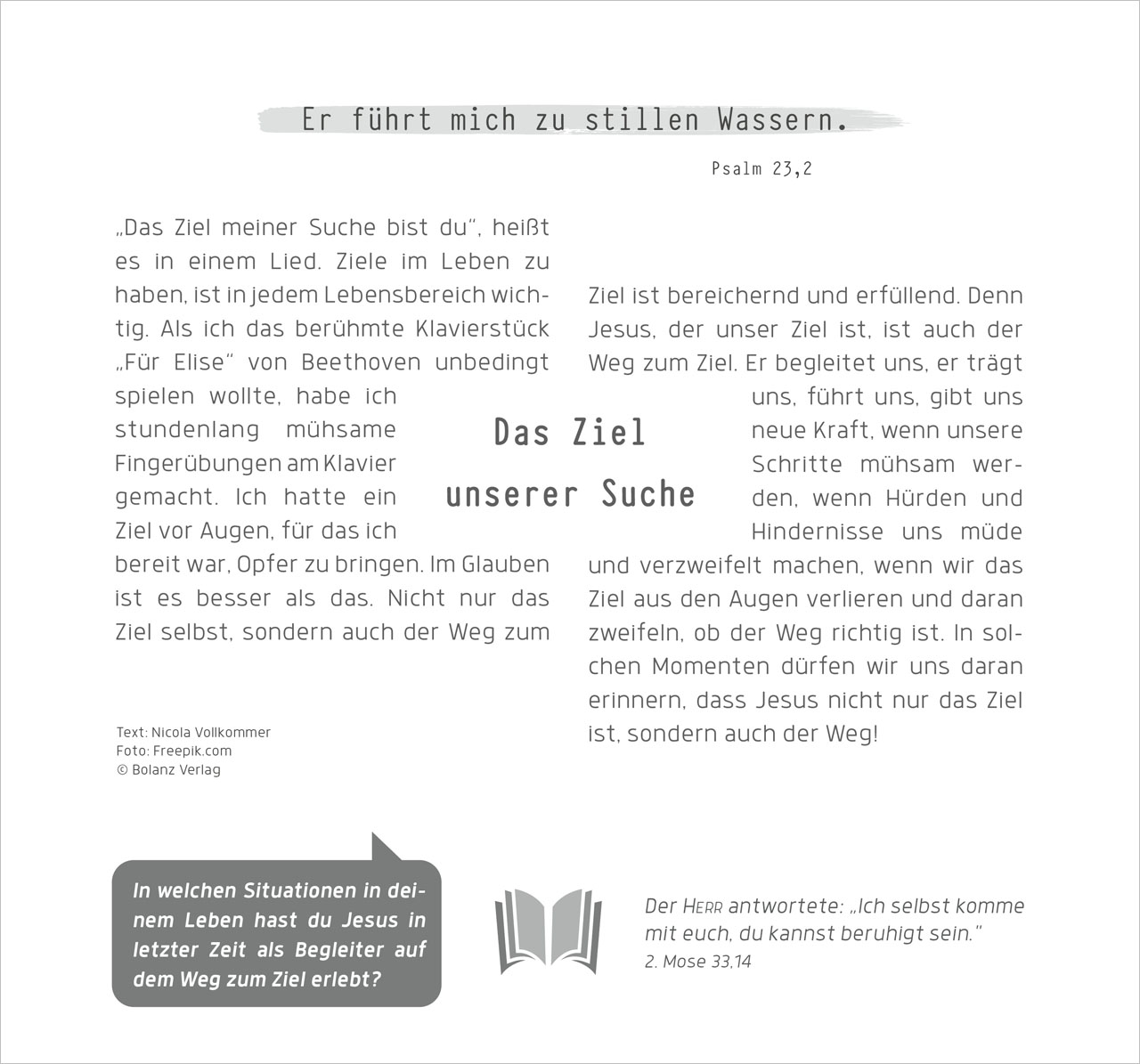 Ich bin der Weg - und die Wahrheit und das Leben, Wandkalender