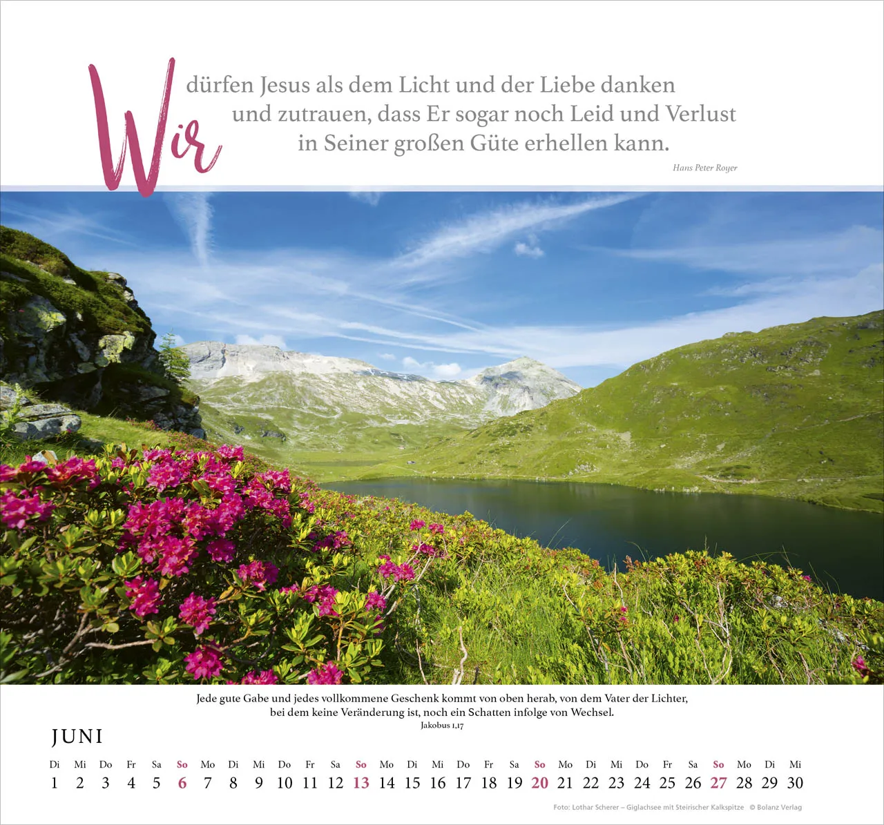 Fels meiner Stärke - Hans Peter Royer - Wandkalender