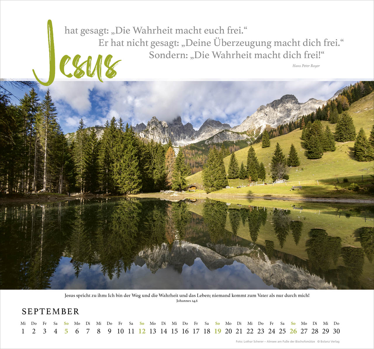 Fels meiner Stärke - Hans Peter Royer - Wandkalender