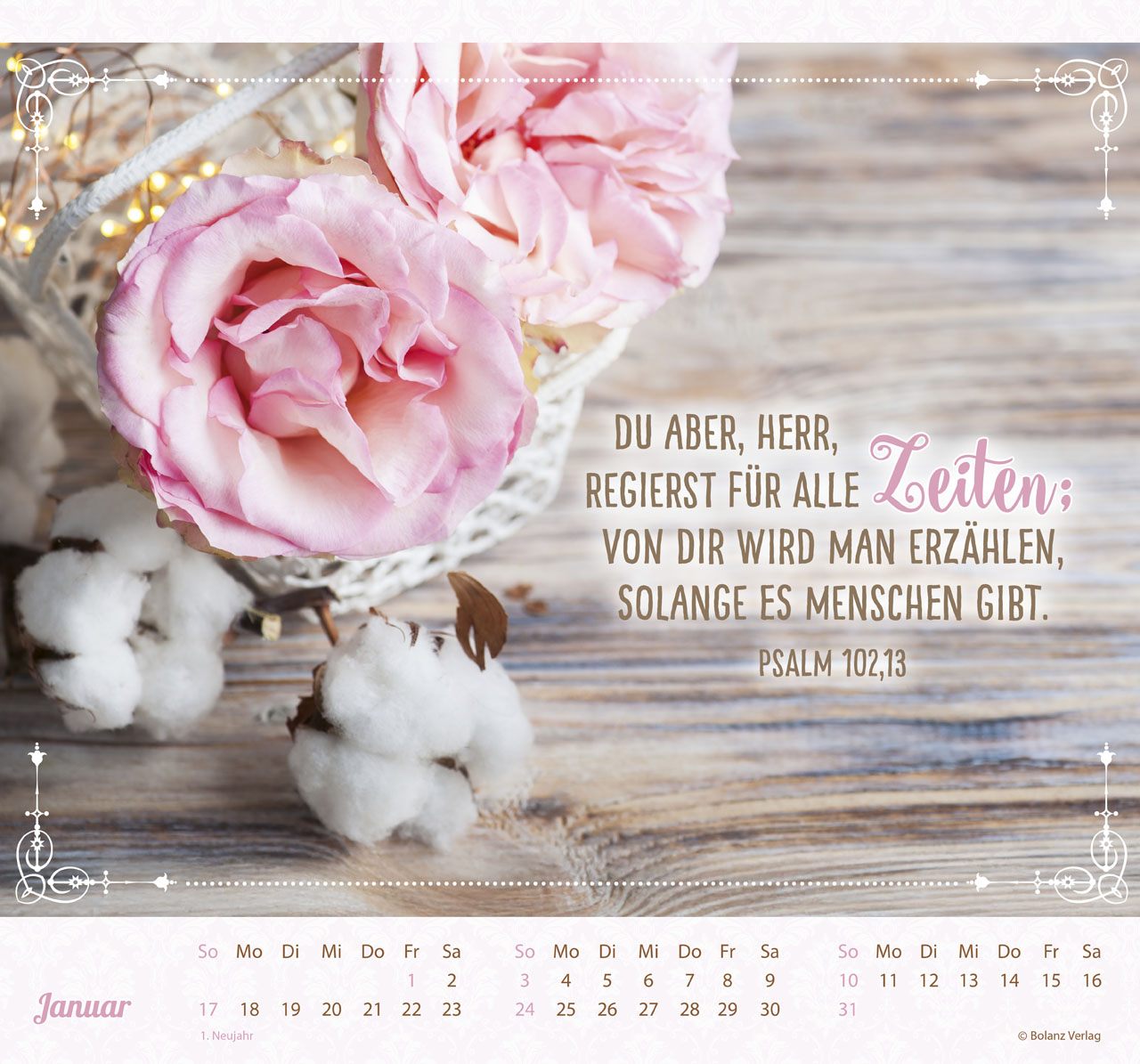 Am Anfang war das Wort - Wandkalender
