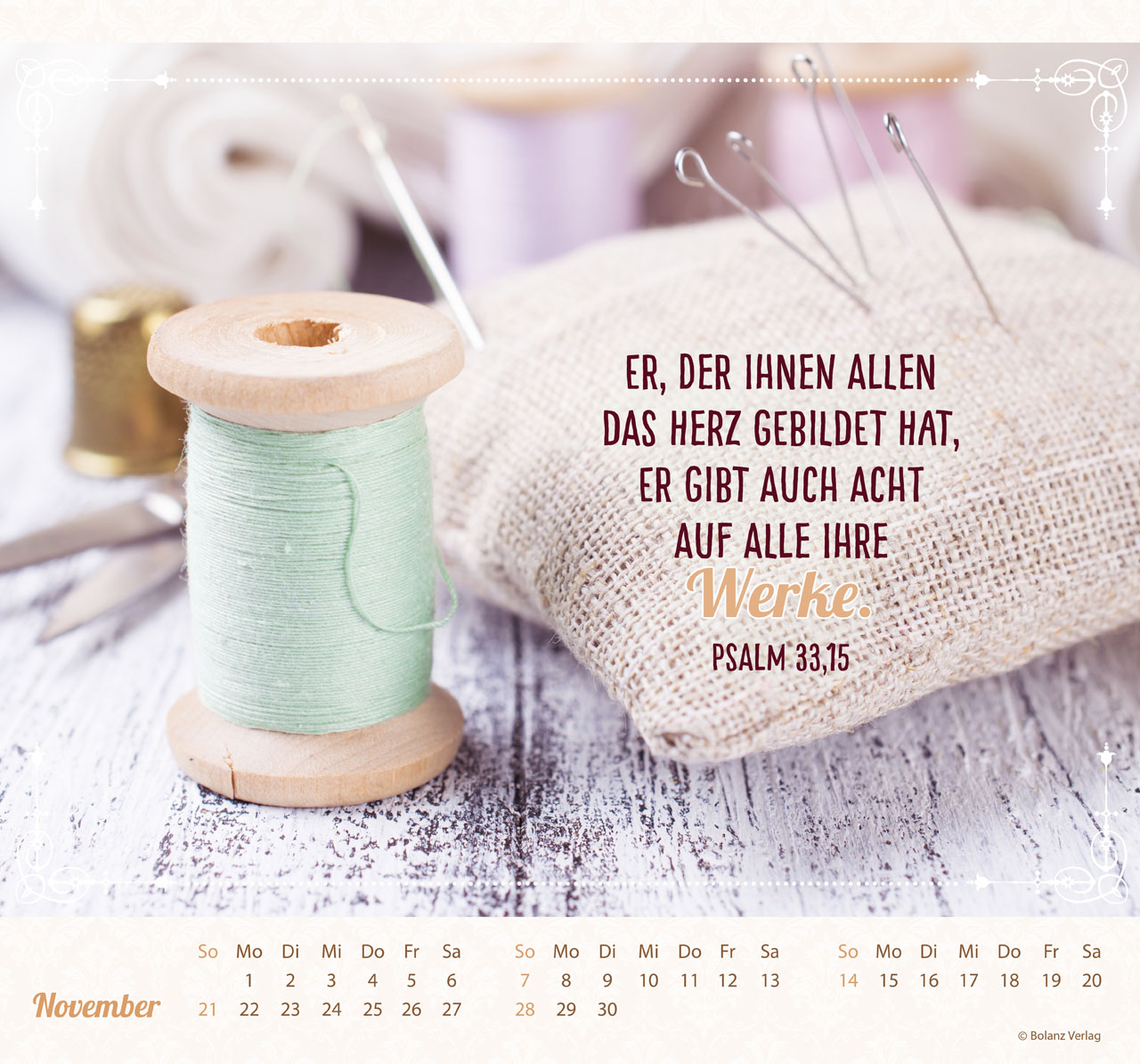 Am Anfang war das Wort - Wandkalender