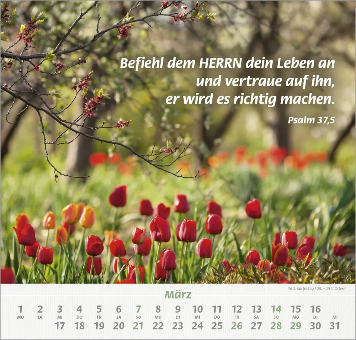 Denn Du bist bei mir - Wandkalender