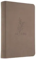 Schlachter 2000 Bibel - Taschenausgabe mit Parallelstellen, Rindsleder-Einband (flexibel), Taupe,...