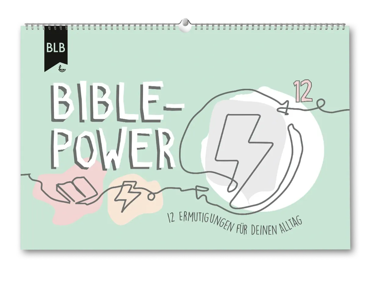 Bible-Power - Undatierter Kalender mit 12 Ermutigungen für deinen Alltag