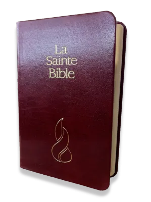 Bible Segond NEG, de poche, grenat - couverture souple, fibrocuir, tranche or