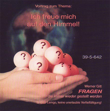 ICH FREUE MICH AUF DEN HIMMEL! - CD - LIVE VORTRAG