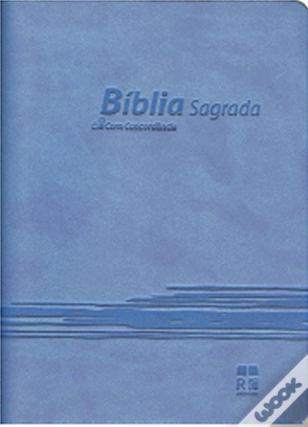 Portugais, Bible Almeida RC, DN44c, souple, bleu ciel, tr. blanche, avec concordance