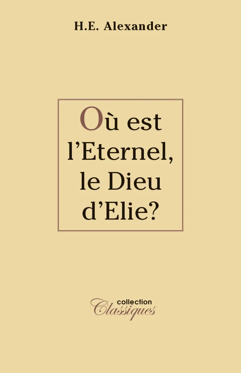 Où est l'éternel, le Dieu d'Elie? - Pdf