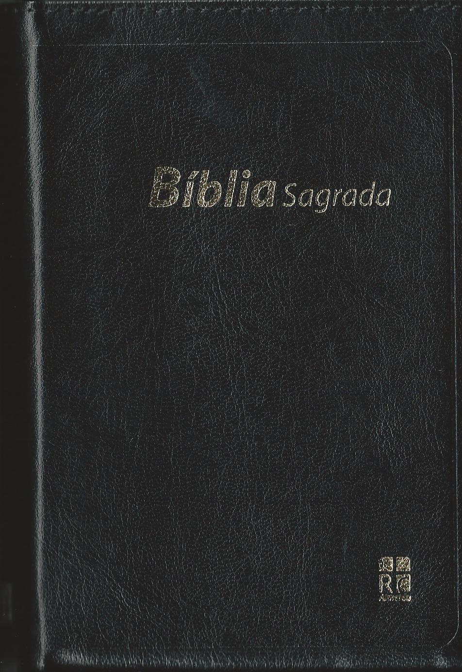 Portugais, Bible ARC - noire, fermeture éclair [Almeida Revista e Corrigida]