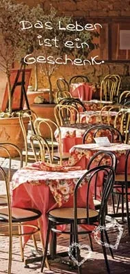 Magnet Lesezeichen Tische und Stühle