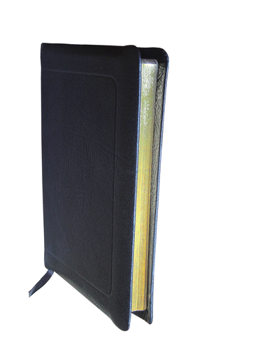 Bible Darby, de poche, noire - couverture souple, cuir, tranche or