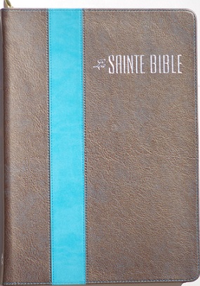 Bible Segond 1880 révisée, confort, duo bronze turquoise, fermeture éclair - Esaïe 55, couverture...