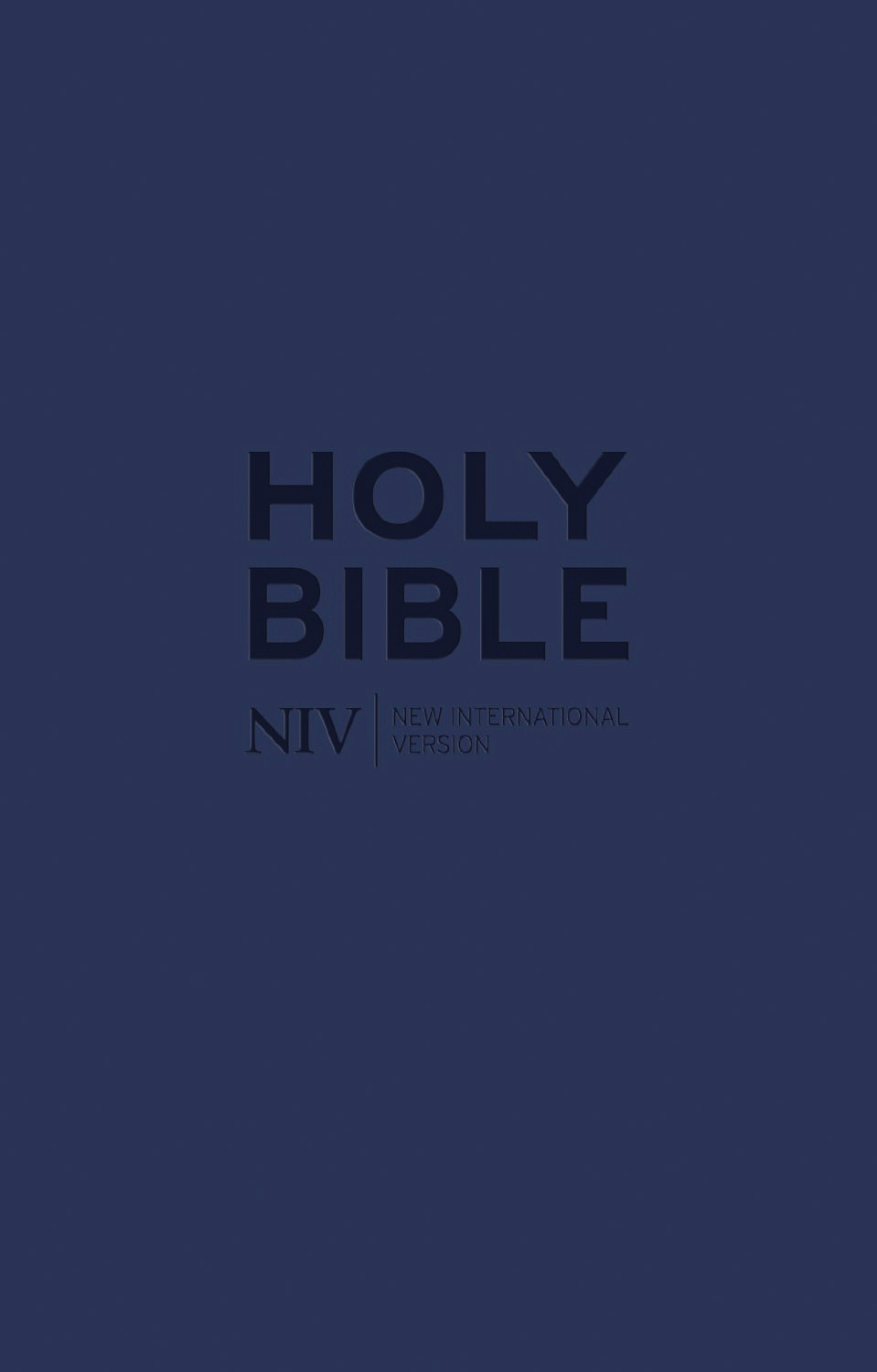 Anglais, Bible, NIV, format miniature, similicuir, bleu, fermeture éclair - NIV Tiny Navy...