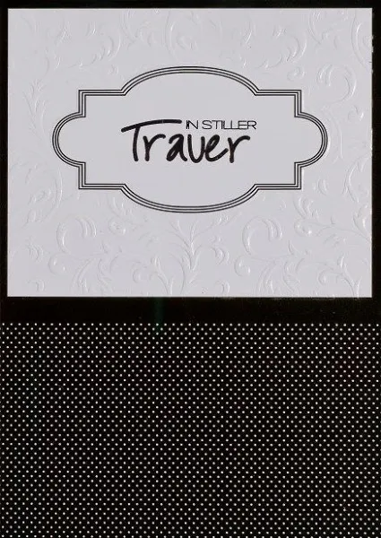 Faltkarten mit Umschlag Trauer Grafik