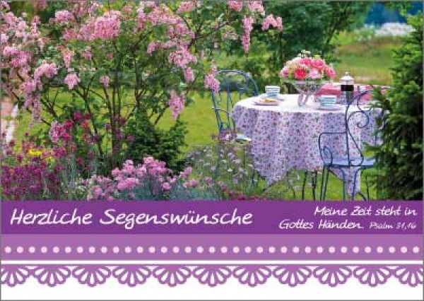 POSTKARTEN GEDECKTER TISCH - 12 STÜCK