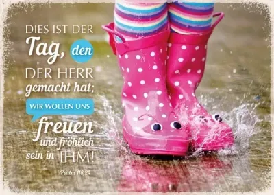 PK GUMMISTIEFEL - SERIE INSPIRATION - 12 STÜCK - POSTKARTE