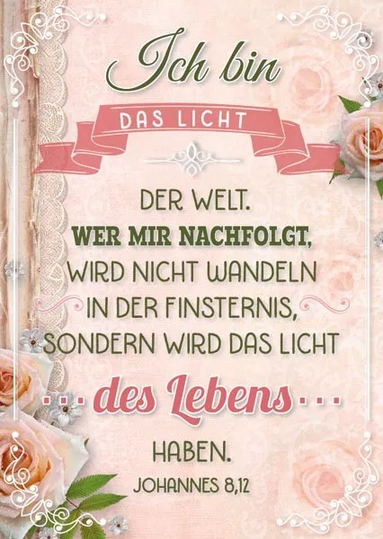 PK LICHT DES LEBENS - SERIE POESIE - 12 STÜCK - POSTKARTE