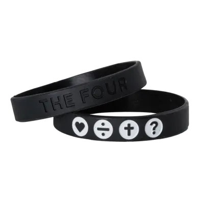 THE FOUR - ARMBAND SCHWARZ 180 MM