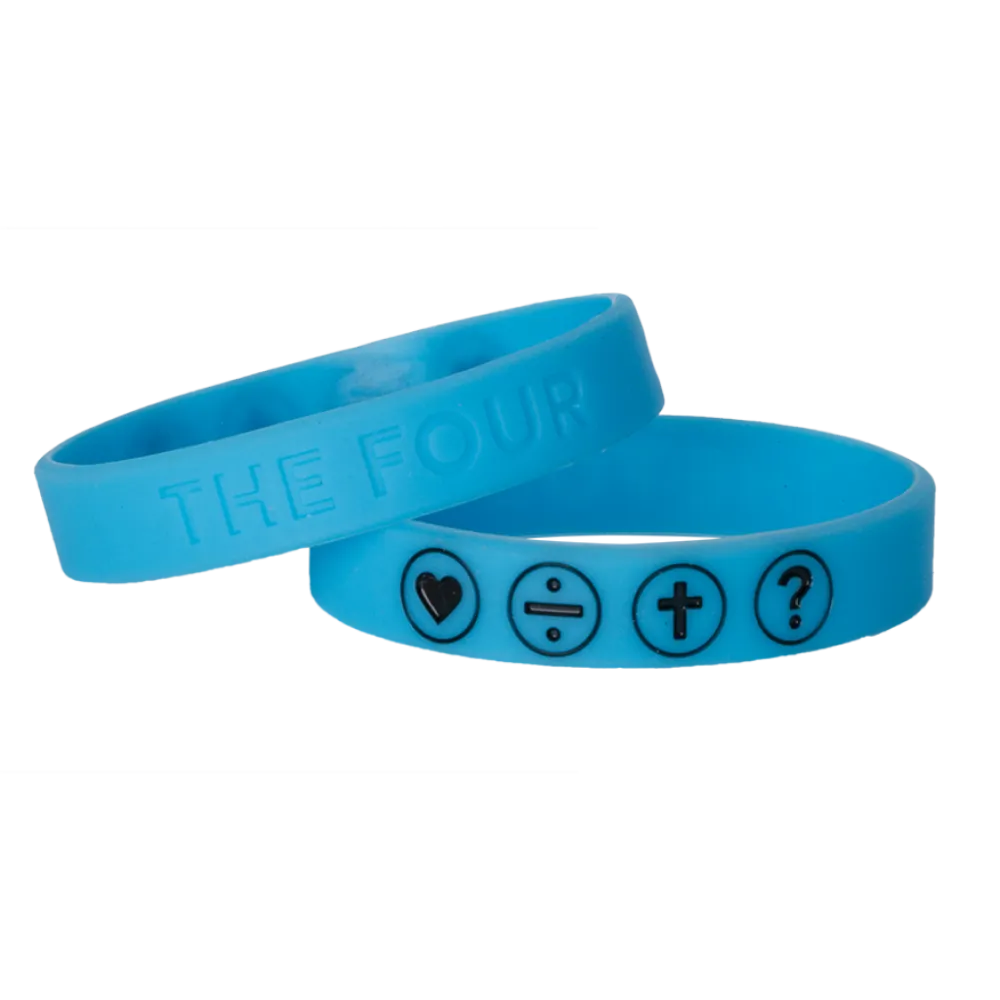 THE FOUR - ARMBAND BLAU FLUORESZIEREND 150MM