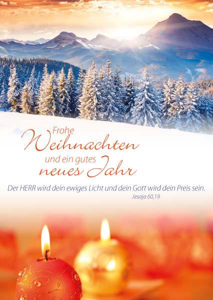 Faltkarte Mit Umschlag Weihnachten/Neujahr - Winterlandschaft
