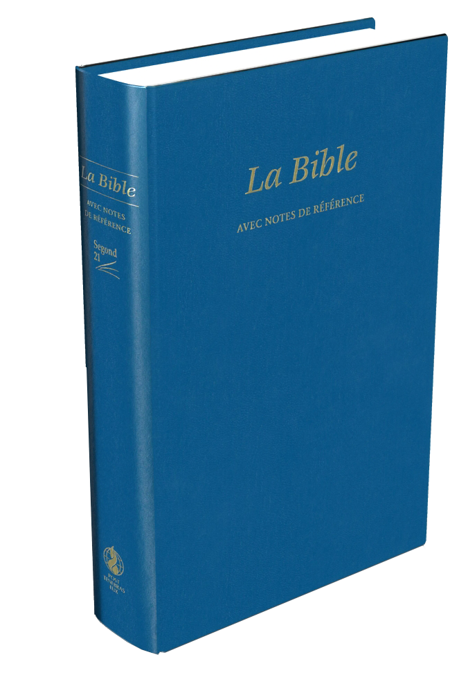 Bible avec notes de référence, Segond 21, bleue - couverture rigide, skyvertex