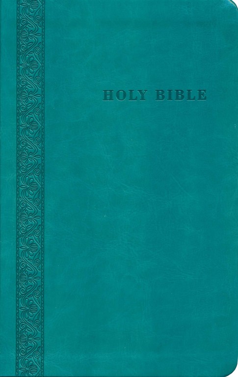 Anglais, Bible King James Version, flexi Aquamarine