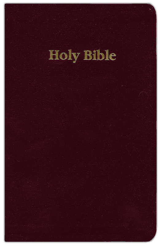Anglais, Bible King James Version, cuir, bordeaux