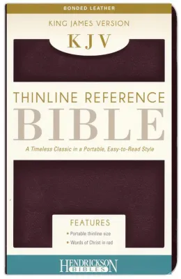 Anglais, Bible KJV, cuir, bordeaux