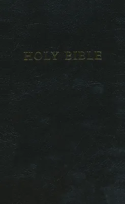 Anglais, Bible KJV, très gros caractères, similicuir, noire, tranche or