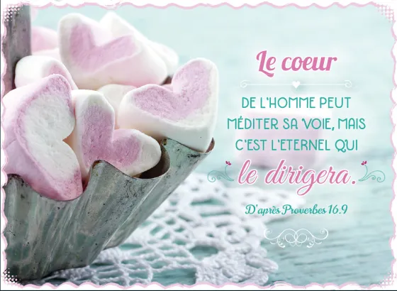 Magnet « Le cœur de l'homme peut méditer sa voie […] » - Pr 16.9