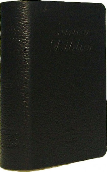 Espagnol, Bible RVR 1960, petit format, similicuir noir, tranche or