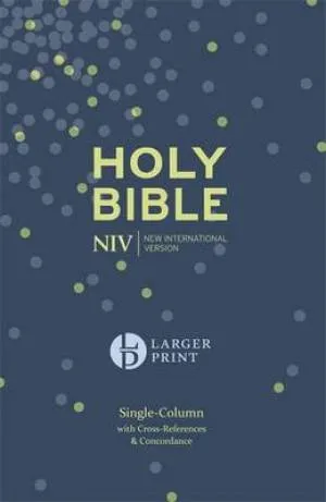 NIV large print Compact Single Column Reference Bible