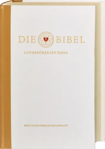 DIE LUTHER TRAUBIBEL M. APOKR. REV.2017 U. FAMILIENCHRONIK, WEISS U. GOLD