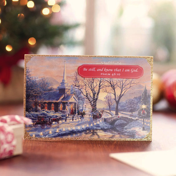 Carte En Anglais Noel Be Still And Know