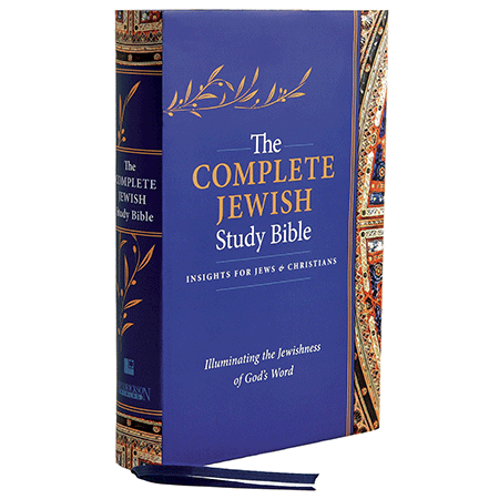 Anglais, Bible d'étude, complete Jewish Study Bible, bleue