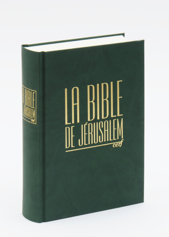 BIBLE JERUSALEM RIGIDE VERTE ED. REVUE ET CORRIGEE