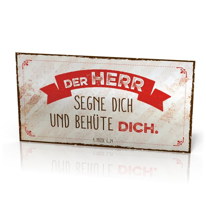 Metalltafel Der Herr segne