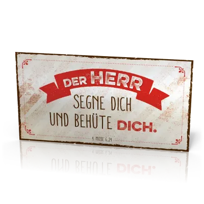 Metalltafel Der Herr segne