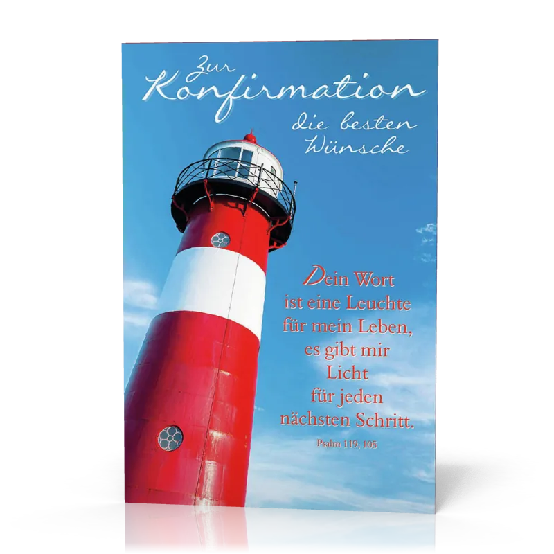 Doppelkarte Konfirmation Dein Wort ist eine Leuchte PG11