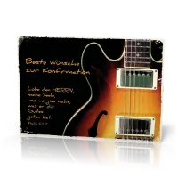Doppelkarte Einsegnung Gitarre