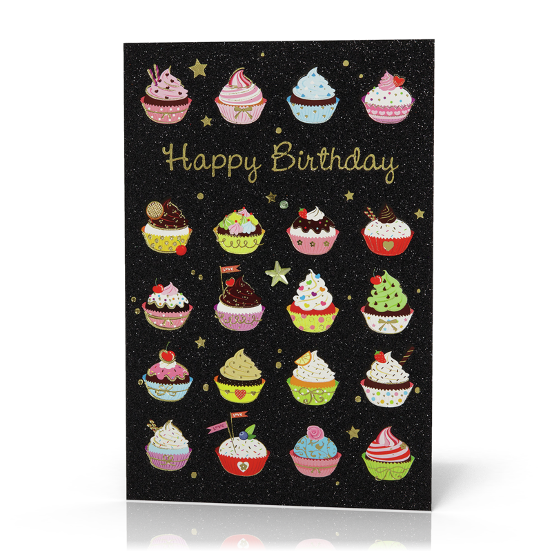 Doppelkarte Muffin Collage PG6