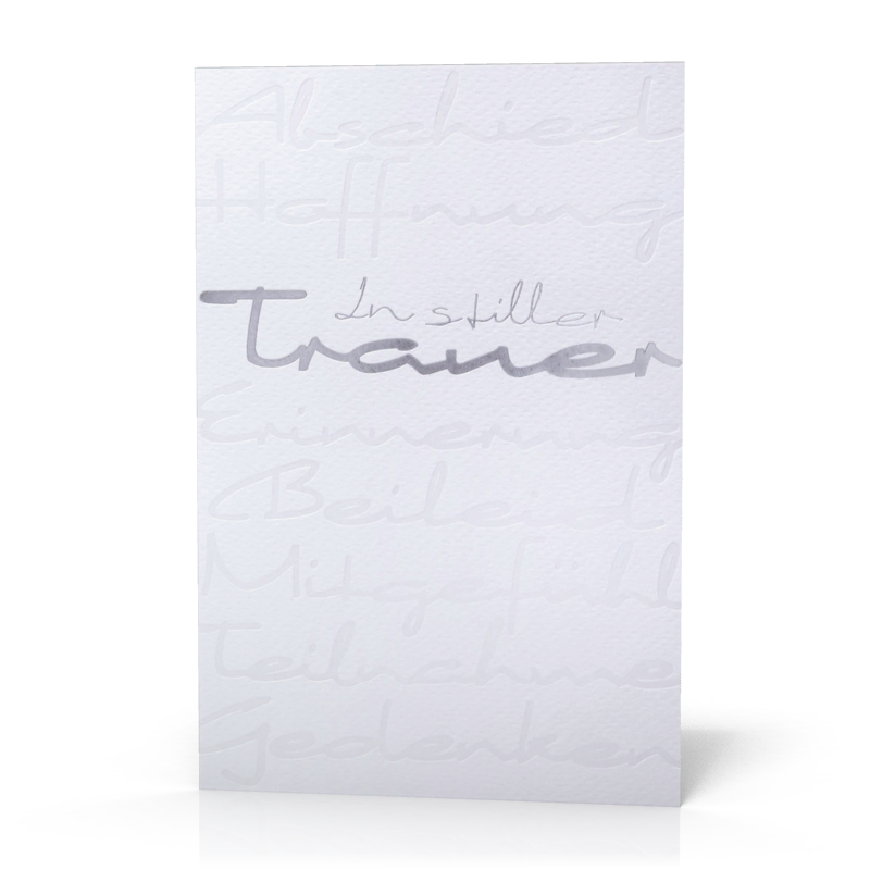 Doppelkarte Trauer In stiller Trauer PG5